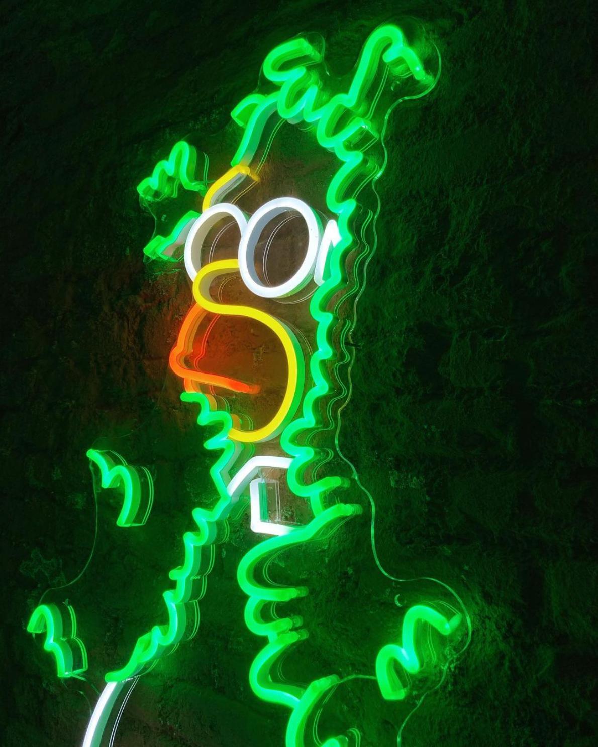 NeonLED Homer Bushes